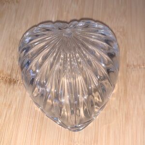 Glass Heart Trinket Box